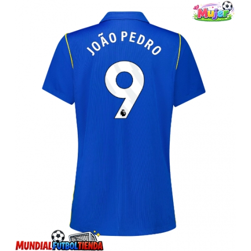 Camiseta Chelsea Joao Pedro #9 Primera Equipación Replica 2026-27 para mujer mangas cortas